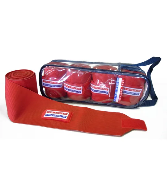 Whitaker TB4 Training Bandages Red - 3 M x 4 Pack