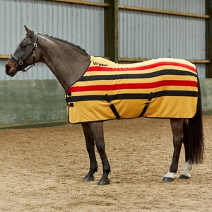 Whitaker R404 Aintree Fleece Stripe Rug Yellow