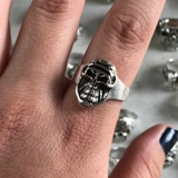 Size 9 3/4 Biker Ring 80s Biker Rings ..