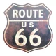 Route 66 Shield Sign / Black USA R..
