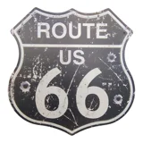 Route 66 Shield Sign / Black Bullet Ru.. Route 66 Shield Sign / Black Bullet Ru..