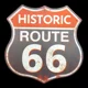 Historic Route 66 Shield Sign / US..