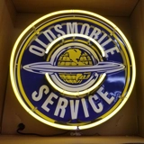 Oldsmobile Service Neon Sign / GM Olds..