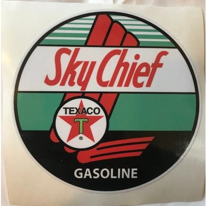 Texaco Sky Chief Gasoline Decal / Texaco Stickers / Gasoline / Sky Chief