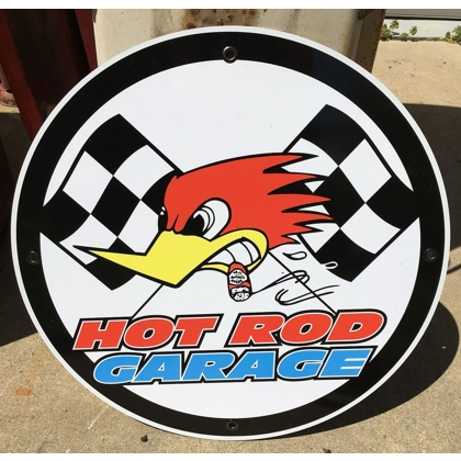 24" Hot Rod Garage Sign / Outdoor Garage Signs for Men