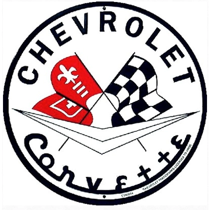 12" Chevy Corvette Sign / Chevrolet Corvette Signs