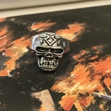 Size 7 3/4 Biker Ring 80s Biker Rings ..