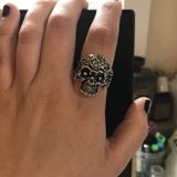 Size 10 1/2 Biker Ring 80s Biker Rings..