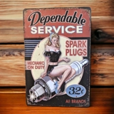 Dependable Service Pin-Up Sign / Spark..