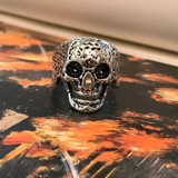 Size 8 3/4 Biker Ring 80s Biker Rings ..