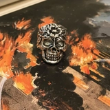 Size 7 1/4 Biker Ring 80s Biker Rings ..