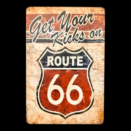 Route 66 Sign / Route 66 Signs / Classic Car / Hot Rod Garage Signs
