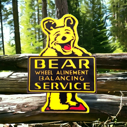 Bear Service Decal / Wheel Alinement Balancing Decals Bear Service Decal / Wheel Alinement Balancing Decals