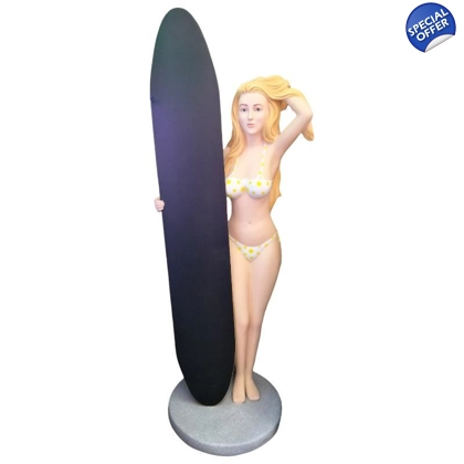 Bikini Surfer Girl Statue / Fiberglass Beach Statues Bikini Surfer Girl Statue / Fiberglass Beach Statues