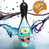 Original Hand Painted Cyclopes Bowling..
