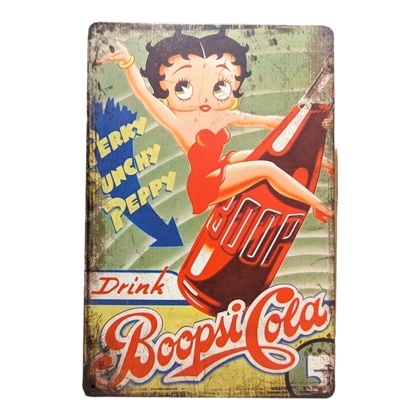 Boopsi Cola Sign / Betty Boop Signs / Soda Pop Sign