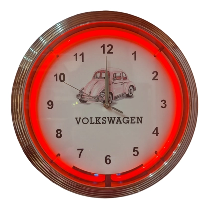 Volkswagen Neon Clock / VW Bug Neon Clocks / Single Band