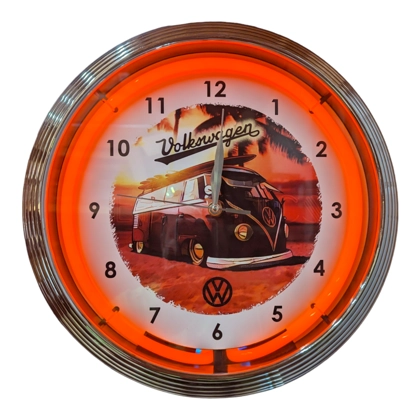 Volkswagen Bus Neon Clock / VW Bus / Neon Clocks / Retro Clock