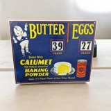 Butter And Eggs Sign / Embossed / Rest..