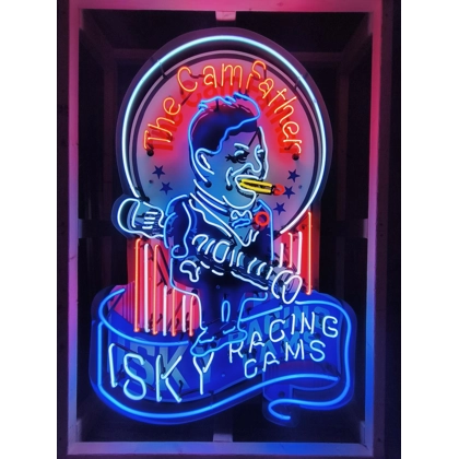 The Camfather Neon Sign / Isky Racing Cams Neon Signs / Dealership Garage Wall Decor