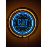 Caterpillar Double Band Neon Clock / C..