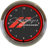 Licensed Dodge Challenger Neon Clock /..