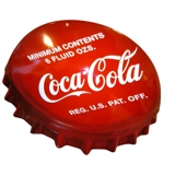 Licensed Coca-Cola Embossed Sign / Cok..