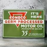Conoco Motor Oil Porcelain Sign / Petr..