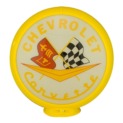 Licensed Chevrolet Corvette Gas Pump Globe / Corvette Globes Licensed Chevrolet Corvette Gas Pump Globe / Corvette Globes