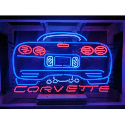 Chevy Corvette Neon Sign / Chevrolet Corvette Signs / Vintage Neon Wall Decor