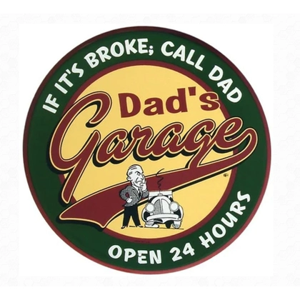 24" Dad's Garage Sign / Dads Garage Wall Sign