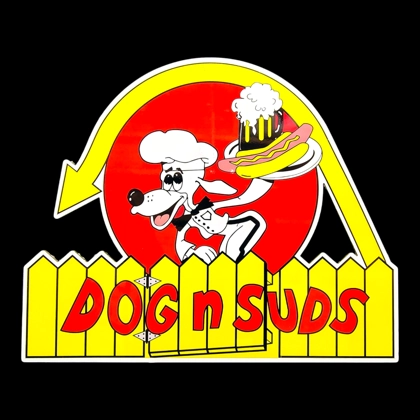 Dog N Suds Sign / Dog Signs / Vintage Restaurant / Retro Diner / Hot Dog Decal Sticker