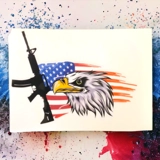 American Eagle Decal / American Flag S..