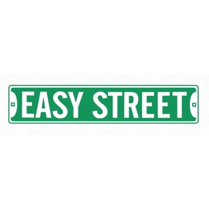 Easy Street Road Sign / Retro Street Signs