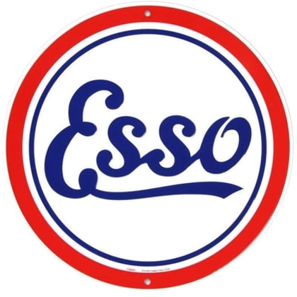 24" Esso Sign / Standard Esso Signs / Exxon Mobil Signs