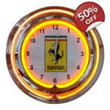 Ferrari Double Band Neon Clock / Ferra..