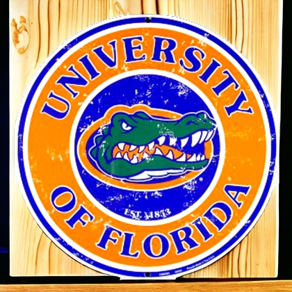 Licensed University Of Florida Sign / Florida Gator Signs / Florida College