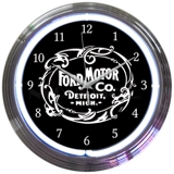 Licensed Ford Motor Company Neon Clock..
