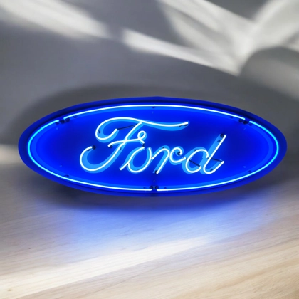 Licensed 5ft Ford Oval Neon Sign / Ford / Garage Man Cave Car Signs