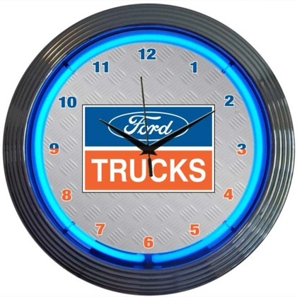 Licensed Ford Trucks Neon Clock / Ford Truck Clocks / Ford Neon Clocks
