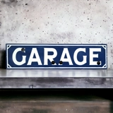 Porcelain Garage Sign / 48inx12in Sign..