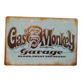 Gas Monkey Garage Sign / Blue Gas Monk..