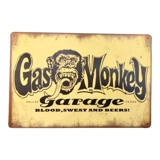 Gas Monkey Garage Sign / Yellow Gas Mo..