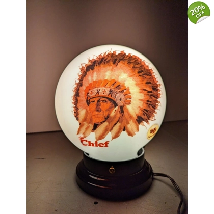 Licensed Chief Globe / Santa Fe / Indian Globe / Native American Globes