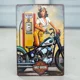 Harley Motorcycle Pinup Sign / Pet..