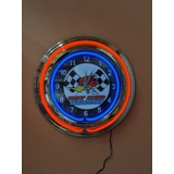 Hot Rod Double Band Neon Clock / Hot R..