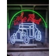 Hot Rod Vintage Car Neon Sign / Cl..