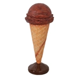 Chocolate Ice Cream Statue / Giant Ice..