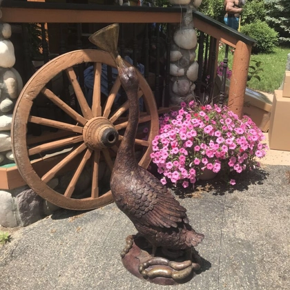 Bronze Goose Statue / Bronze Bird Statues / Bronze Animal Statues / Bronze Statues / Broge Kilrain / Outdoor Statues / Housewarming Gifts