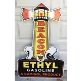 Beacon Ethyl Gasoline Sign / Beacon Ga..